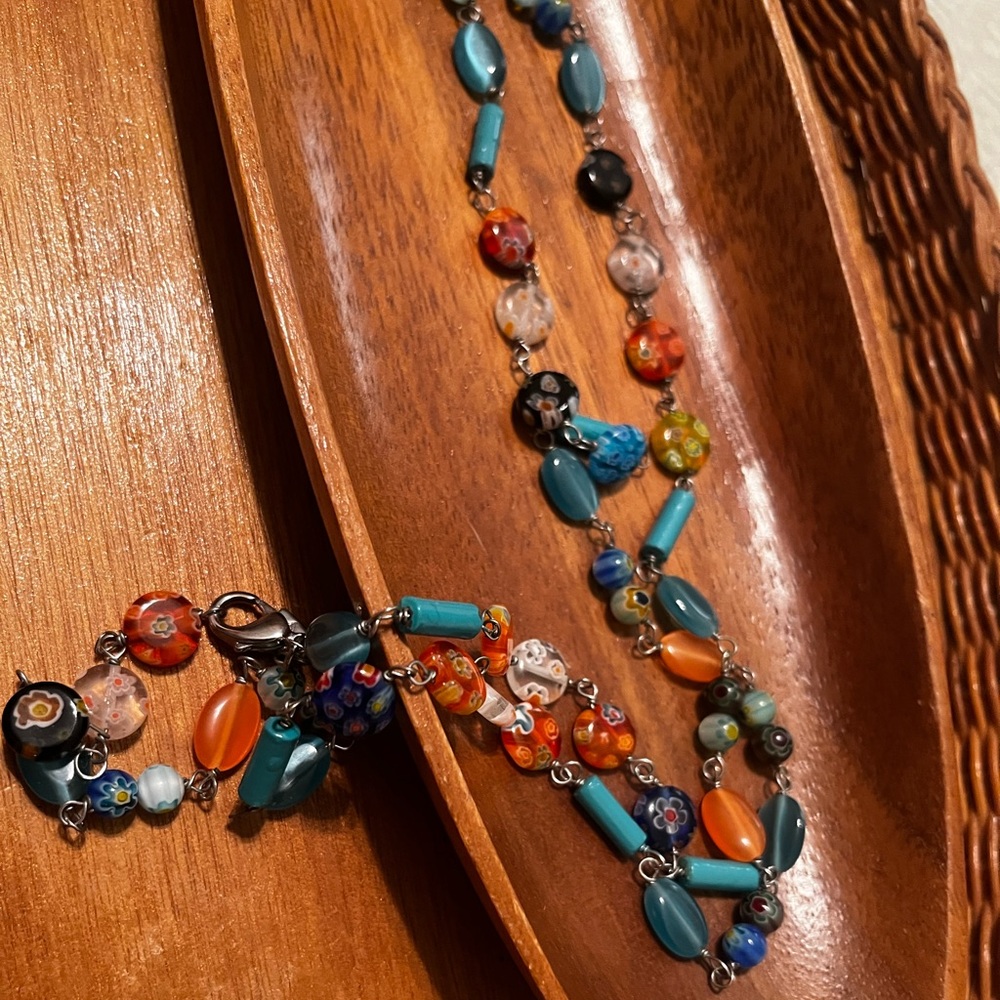 Cookie Lee ~ Glass Bead Necklace Artwork Beads
